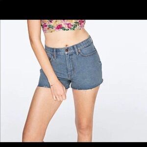 Victoria secret PINK HIGH WAIST DENIM SHORT sz 27